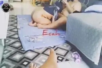 Tante Jilbab Biru Mata Di Tutup
